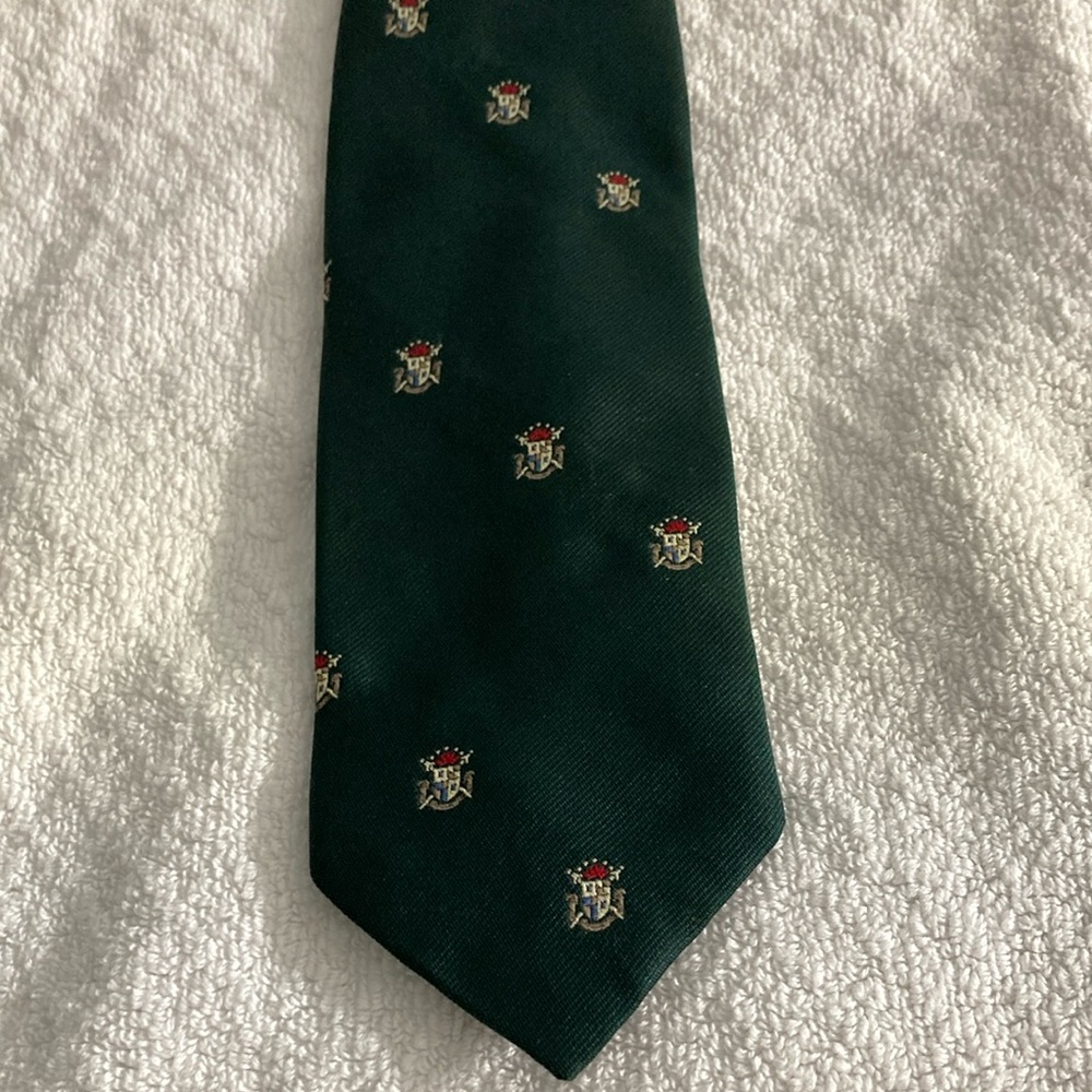 Green Patterned Men's Tie